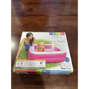 NEW Intex Square‎ Baby Pool - Pink, 33.5"x33.5"x9"